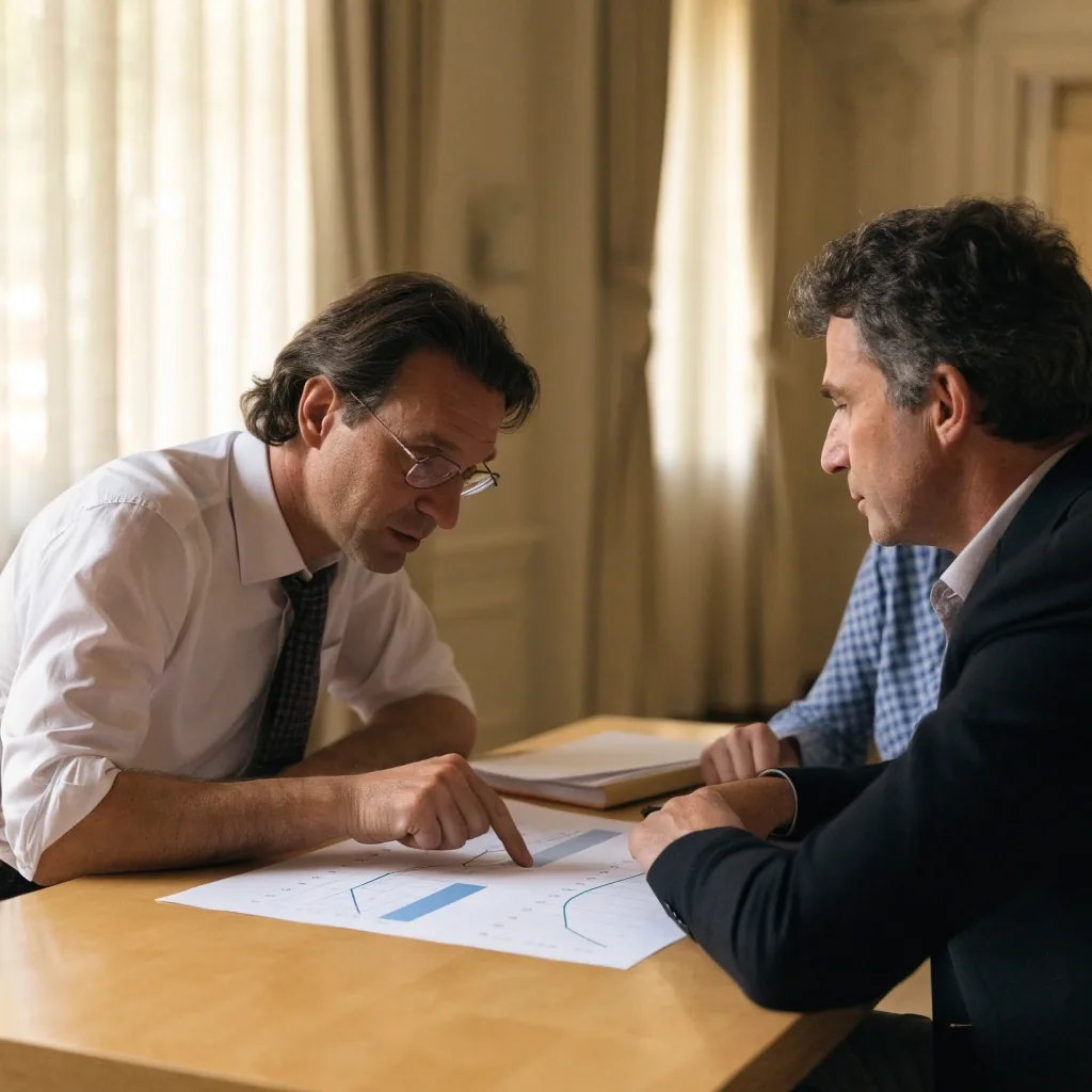 Gruppo di lavoro che confronta linee di investimento e periodi di rendimento di fondi pensione